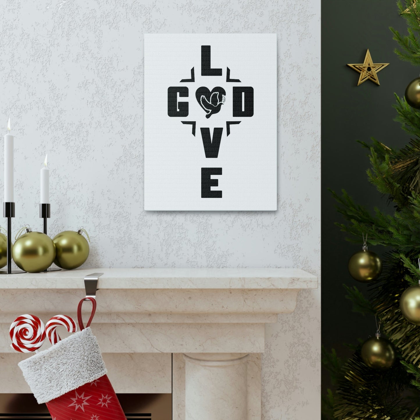 Love God Deuteronomy 6:5 Christian Wall Art Bible Verse Print Ready to Hang Unframed-Express Your Love Gifts