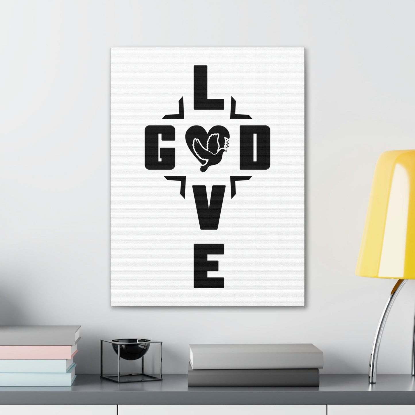 Love God Deuteronomy 6:5 Christian Wall Art Bible Verse Print Ready to Hang Unframed-Express Your Love Gifts