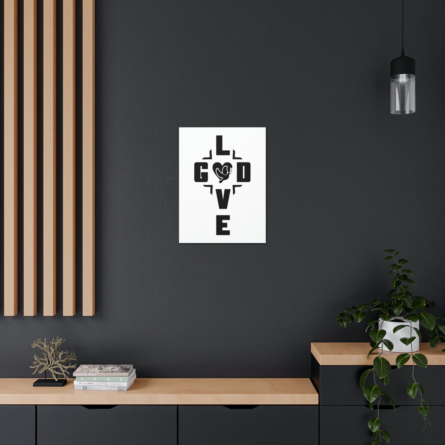 Love God Deuteronomy 6:5 Christian Wall Art Bible Verse Print Ready to Hang Unframed-Express Your Love Gifts