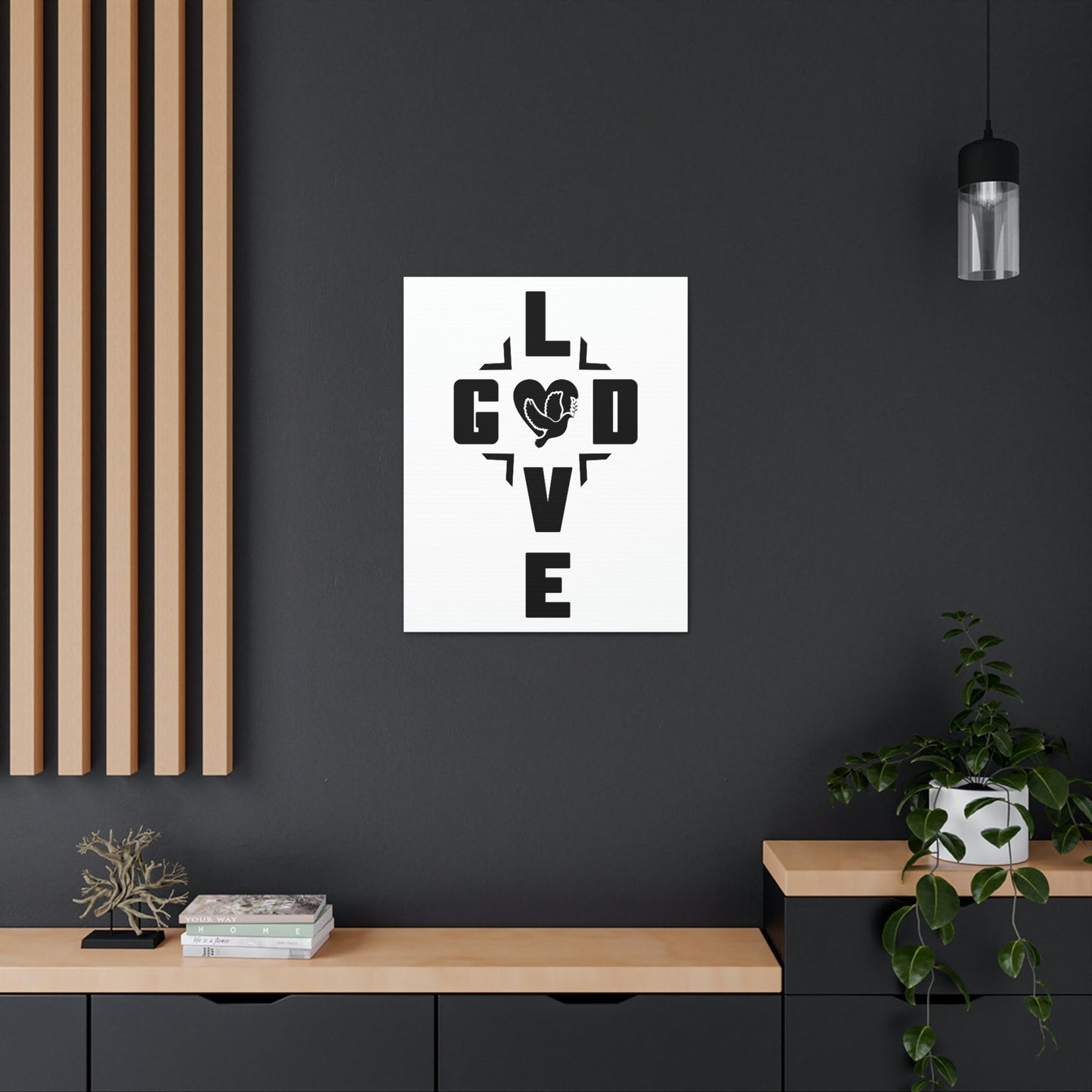 Love God Deuteronomy 6:5 Christian Wall Art Bible Verse Print Ready to Hang Unframed-Express Your Love Gifts