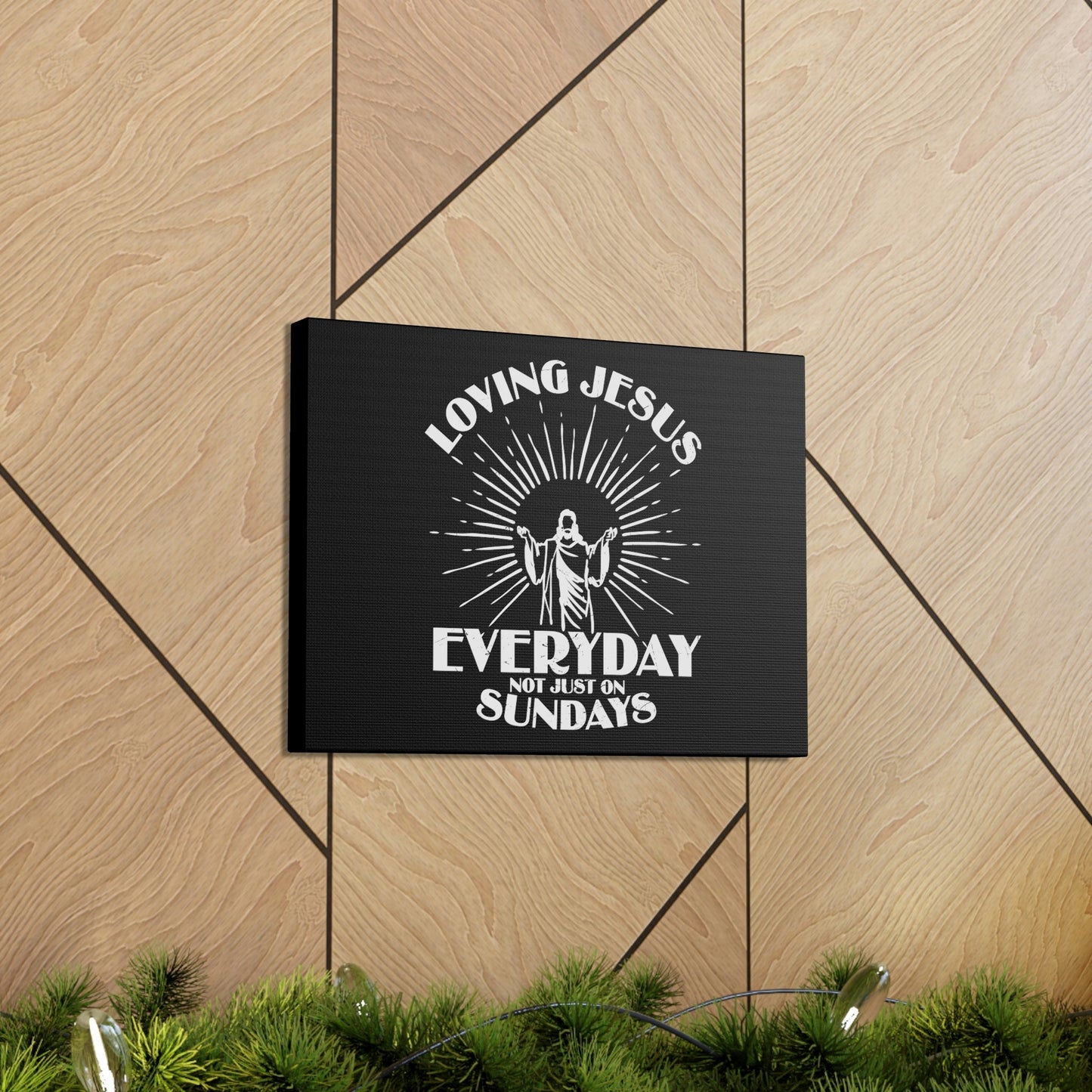 Love Jesus Everyday Luke 10:27 Christian Wall Art Bible Verse Print Ready to Hang Unframed-Express Your Love Gifts