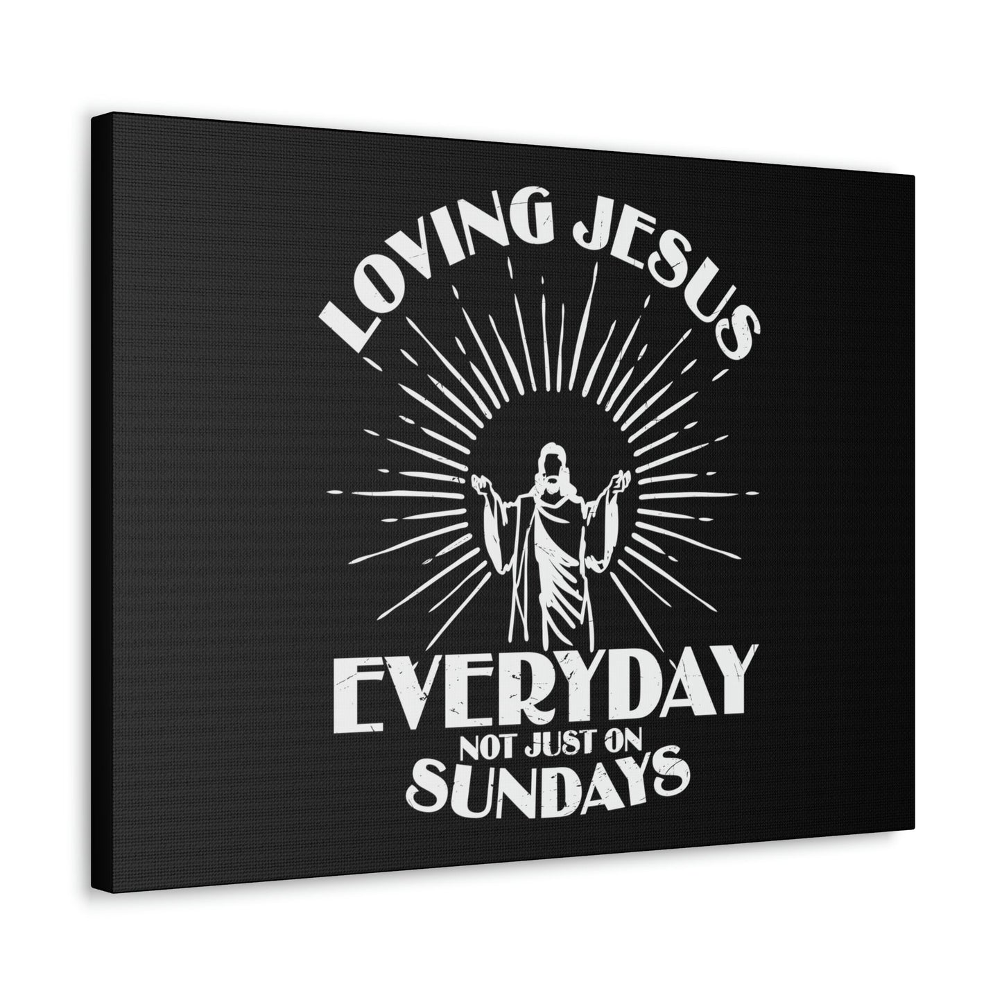 Love Jesus Everyday Luke 10:27 Christian Wall Art Bible Verse Print Ready to Hang Unframed-Express Your Love Gifts