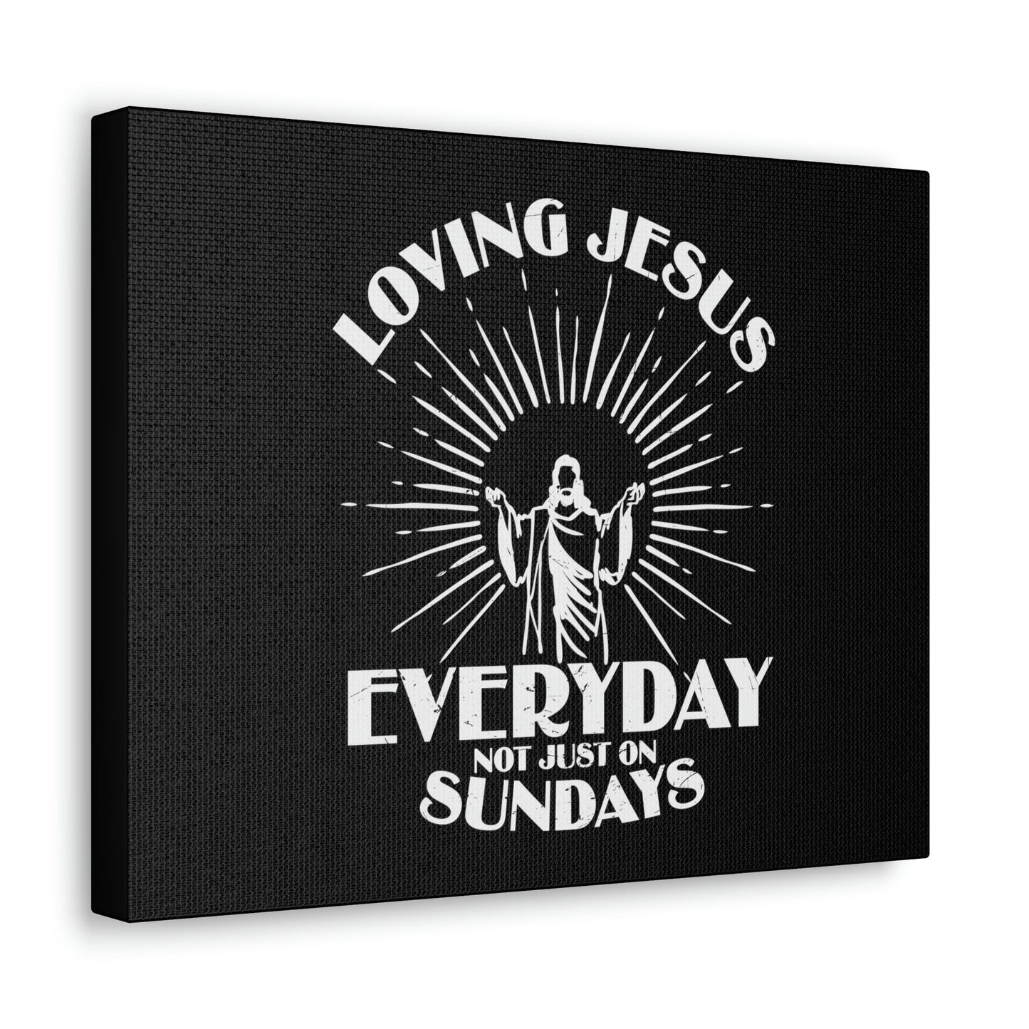 Love Jesus Everyday Luke 10:27 Christian Wall Art Bible Verse Print Ready to Hang Unframed-Express Your Love Gifts