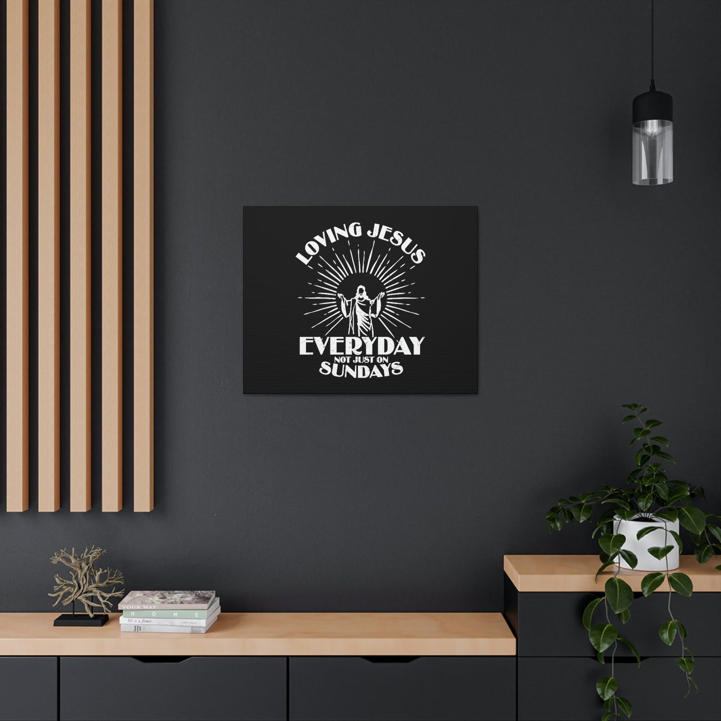 Love Jesus Everyday Luke 10:27 Christian Wall Art Bible Verse Print Ready to Hang Unframed-Express Your Love Gifts