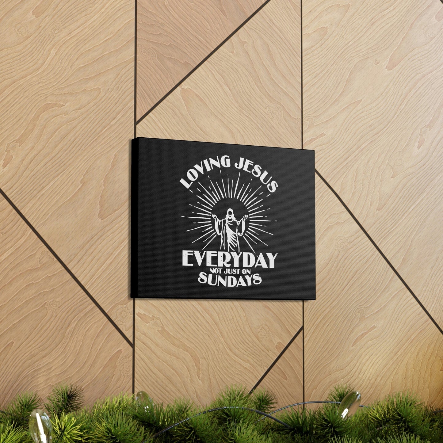 Love Jesus Everyday Luke 10:27 Christian Wall Art Bible Verse Print Ready to Hang Unframed-Express Your Love Gifts