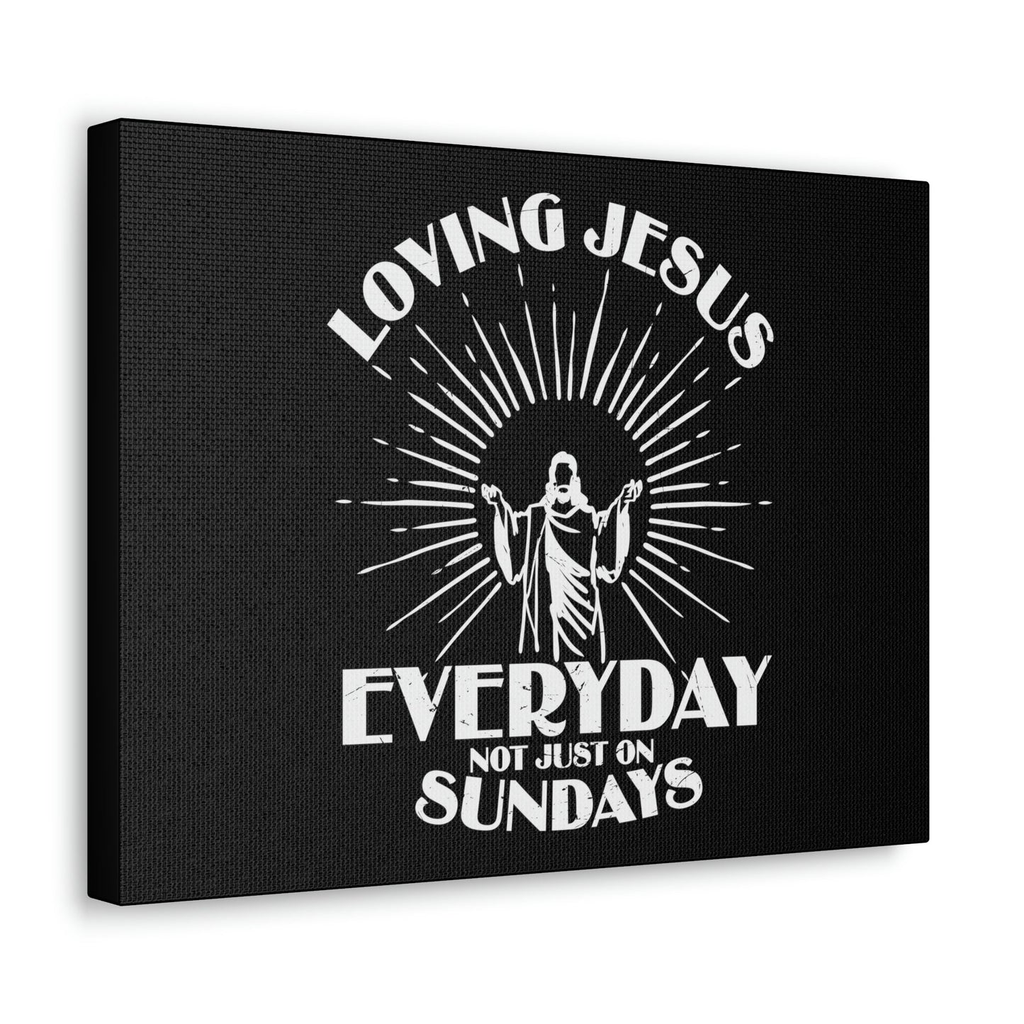 Love Jesus Everyday Luke 10:27 Christian Wall Art Bible Verse Print Ready to Hang Unframed-Express Your Love Gifts