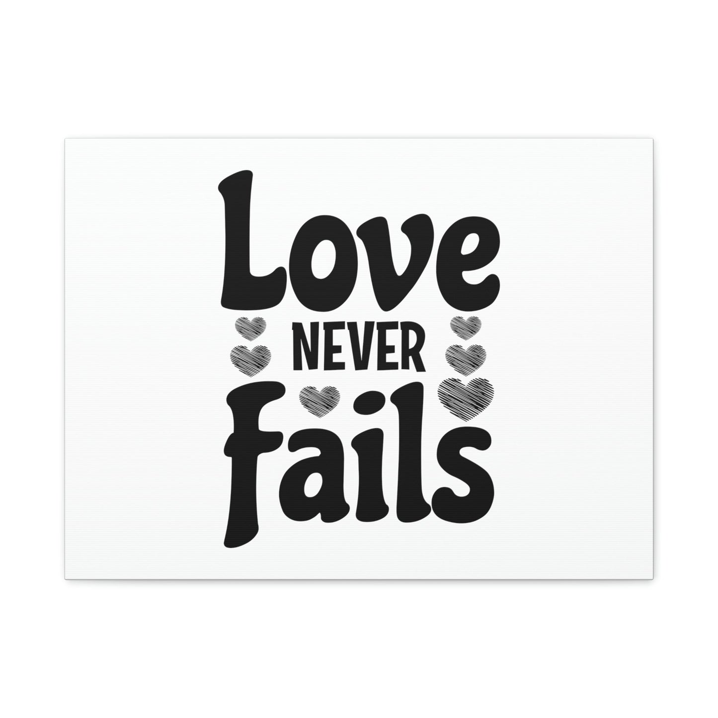 Love Never Fails 1 Corinthians 13:8 Christian Wall Art Bible Verse Print Ready to Hang Unframed-Express Your Love Gifts