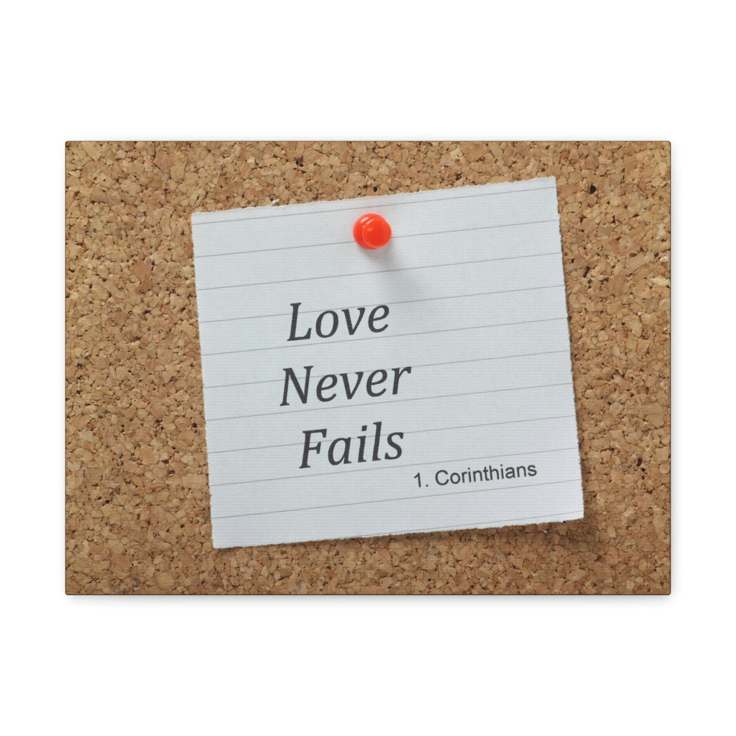 Love Never Fails 1 Corinthians 13 Christian Wall Art Bible Verse Print Ready to Hang Unframed-Express Your Love Gifts