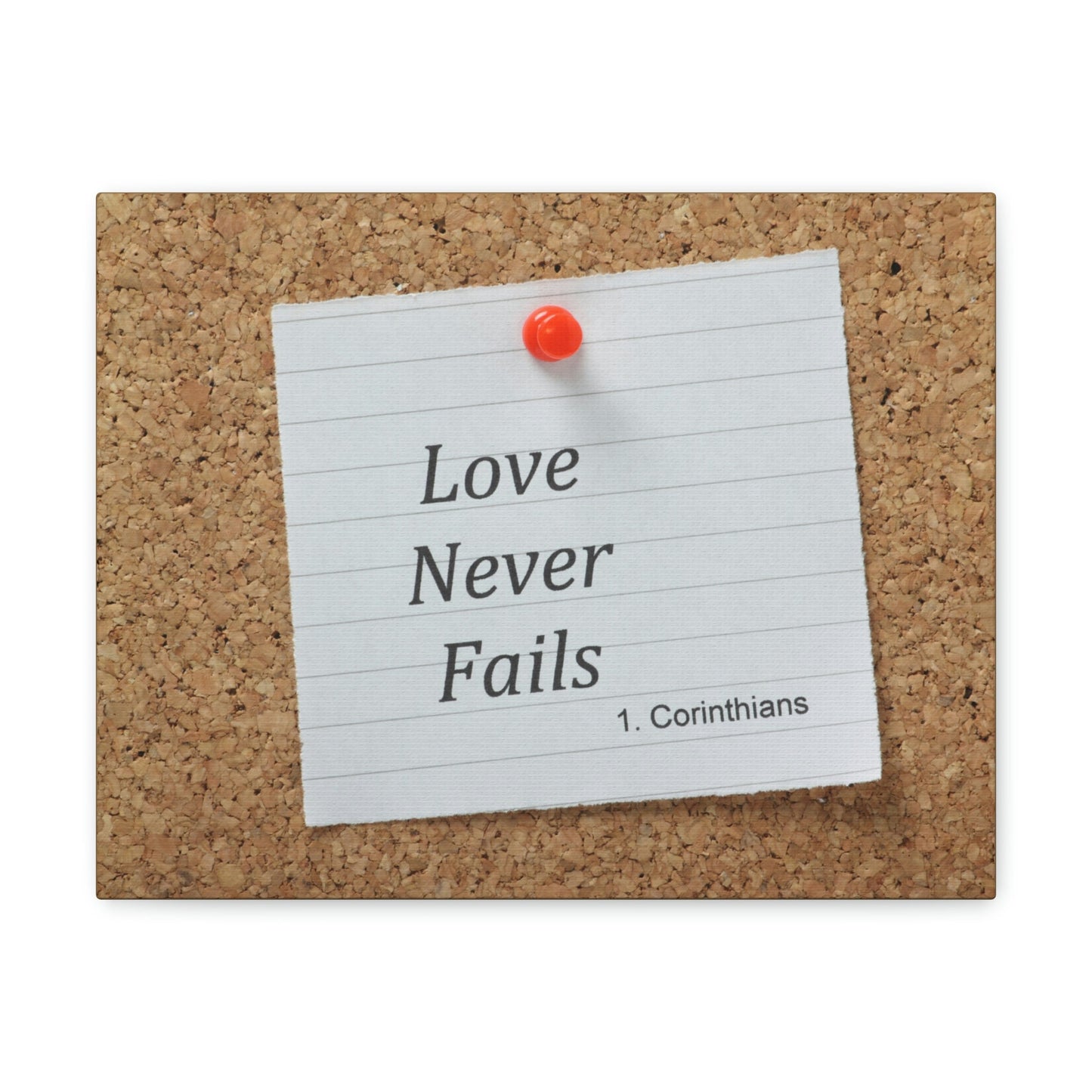Love Never Fails 1 Corinthians 13 Christian Wall Art Bible Verse Print Ready to Hang Unframed-Express Your Love Gifts