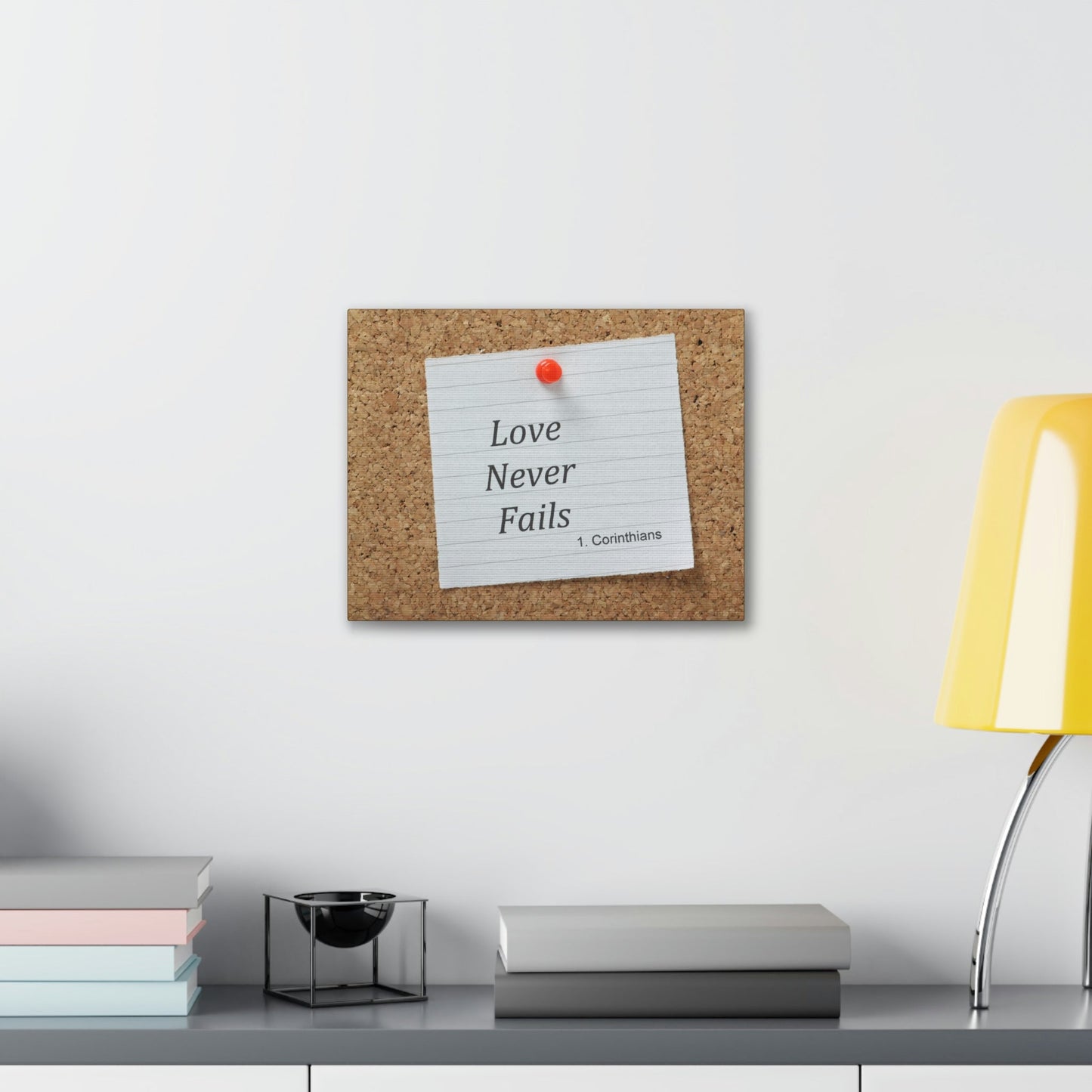 Love Never Fails 1 Corinthians 13 Christian Wall Art Bible Verse Print Ready to Hang Unframed-Express Your Love Gifts