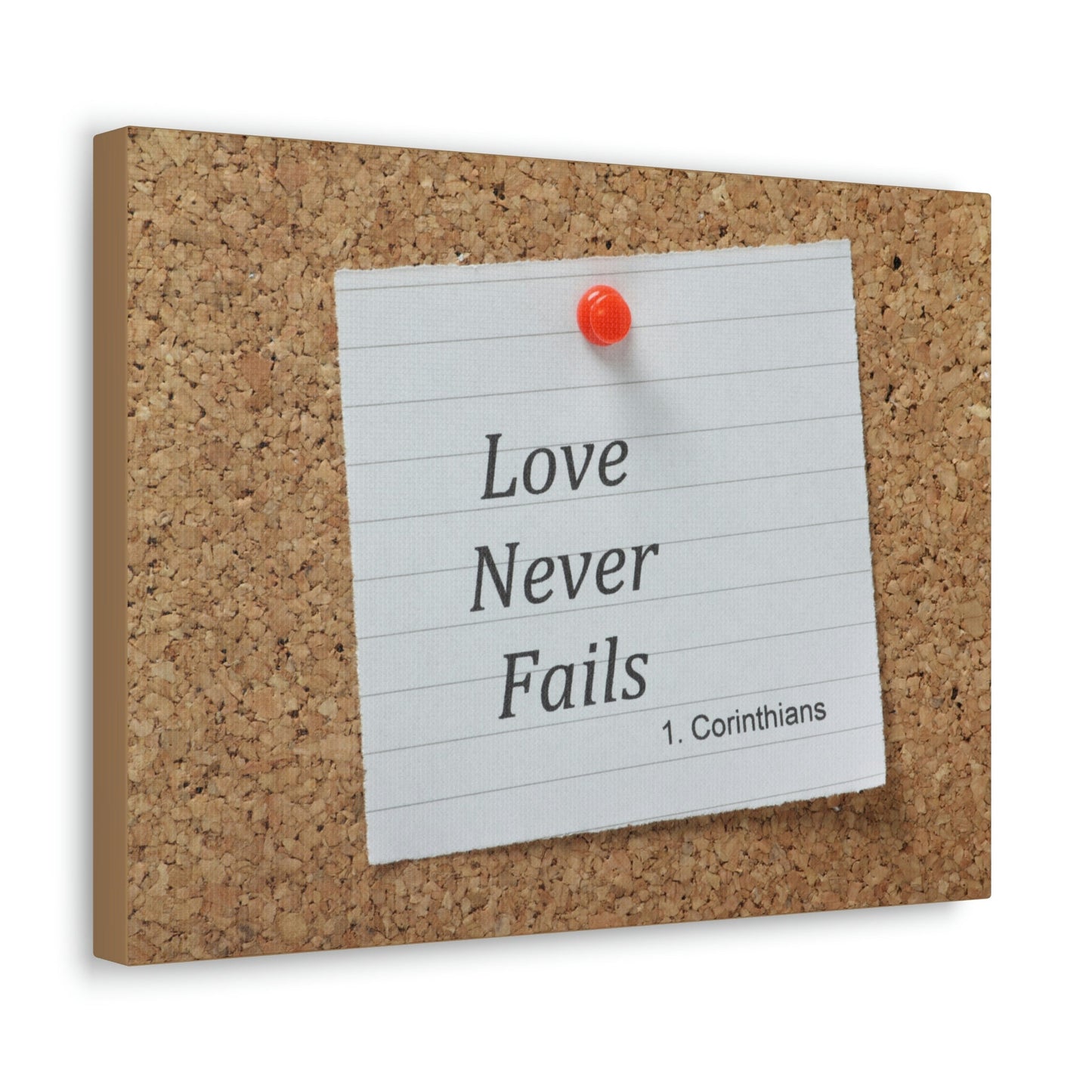 Love Never Fails 1 Corinthians 13 Christian Wall Art Bible Verse Print Ready to Hang Unframed-Express Your Love Gifts