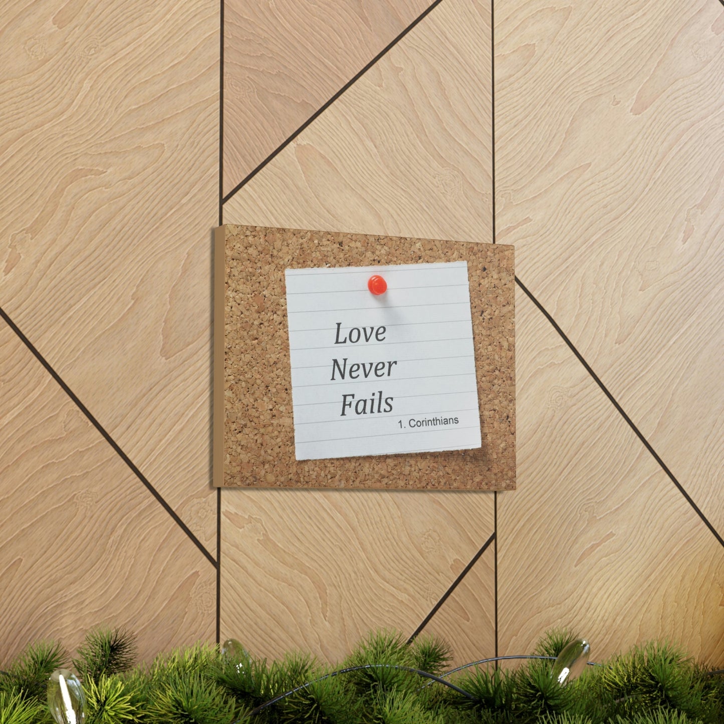 Love Never Fails 1 Corinthians 13 Christian Wall Art Bible Verse Print Ready to Hang Unframed-Express Your Love Gifts