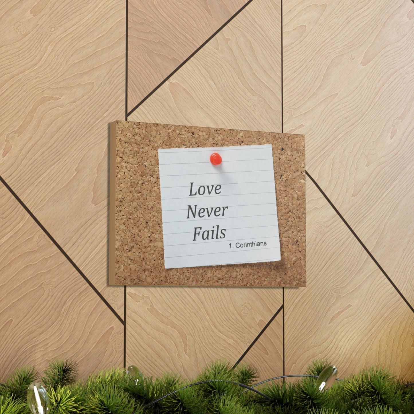 Love Never Fails 1 Corinthians 13 Christian Wall Art Bible Verse Print Ready to Hang Unframed-Express Your Love Gifts