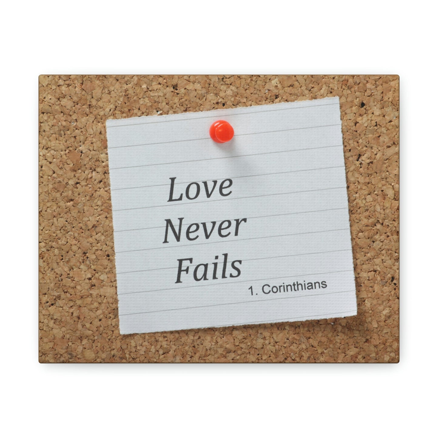 Love Never Fails 1 Corinthians 13 Christian Wall Art Bible Verse Print Ready to Hang Unframed-Express Your Love Gifts