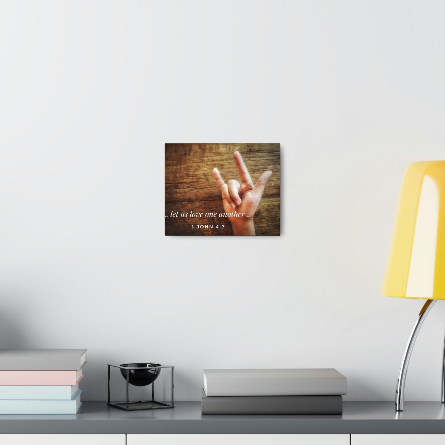 Scripture Walls Love One Another 1 John 4:7 Bible Verse Canvas Christian Wall Art Bible Verse Print Ready To Hang Unframed-Express Your Love Gifts