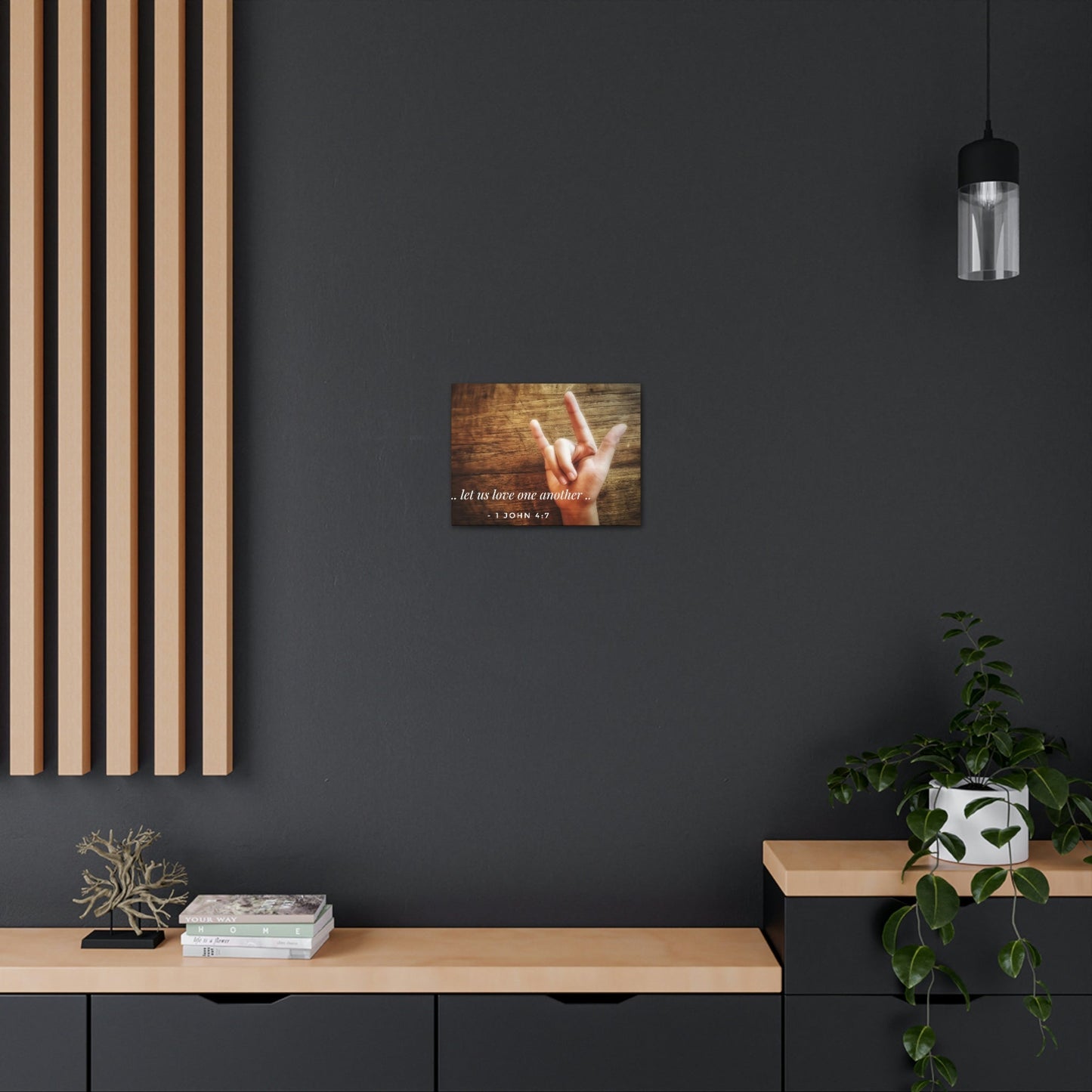 Scripture Walls Love One Another 1 John 4:7 Bible Verse Canvas Christian Wall Art Bible Verse Print Ready To Hang Unframed-Express Your Love Gifts