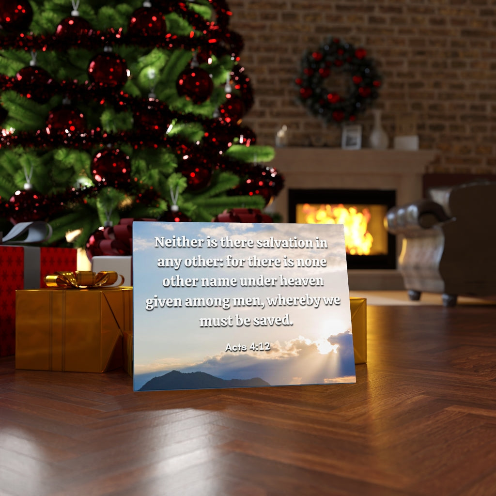 Must Be Saved Acts 4:12 Bible Verse Canvas Christian Wall Art Ready to Hang Unframed-Express Your Love Gifts