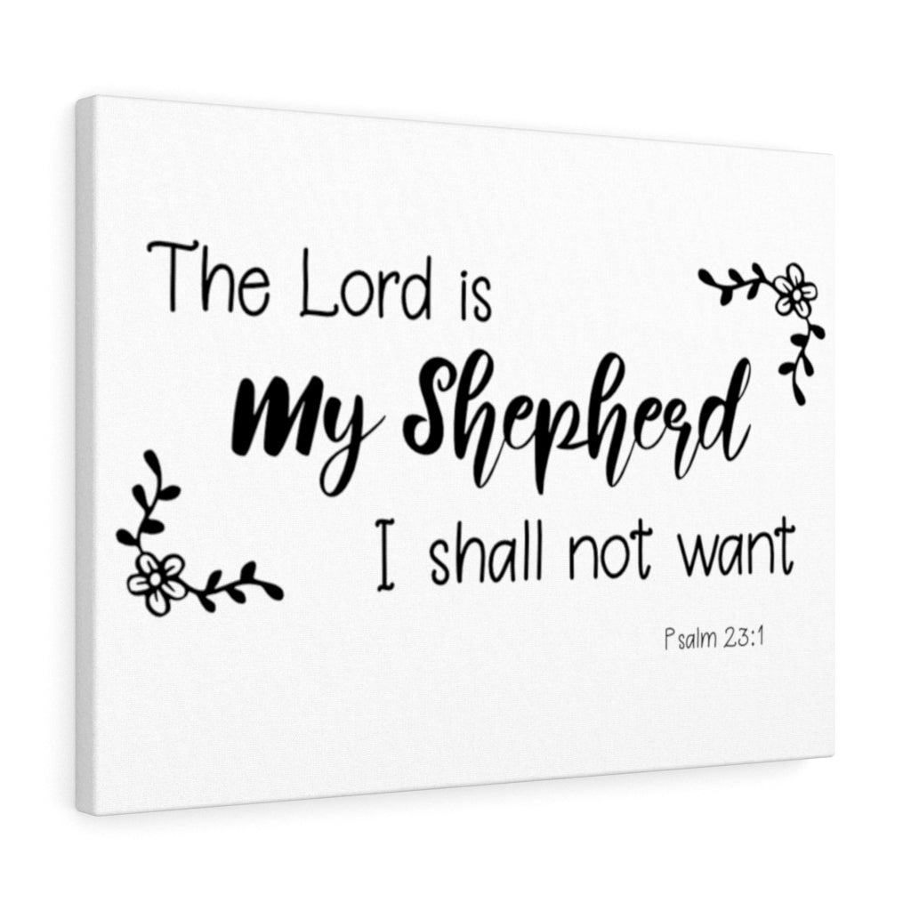 Scripture Walls My Shepherd Psalm 23:1 Bible Verse Canvas Christian Wall Art Ready to Hang Unframed-Express Your Love Gifts