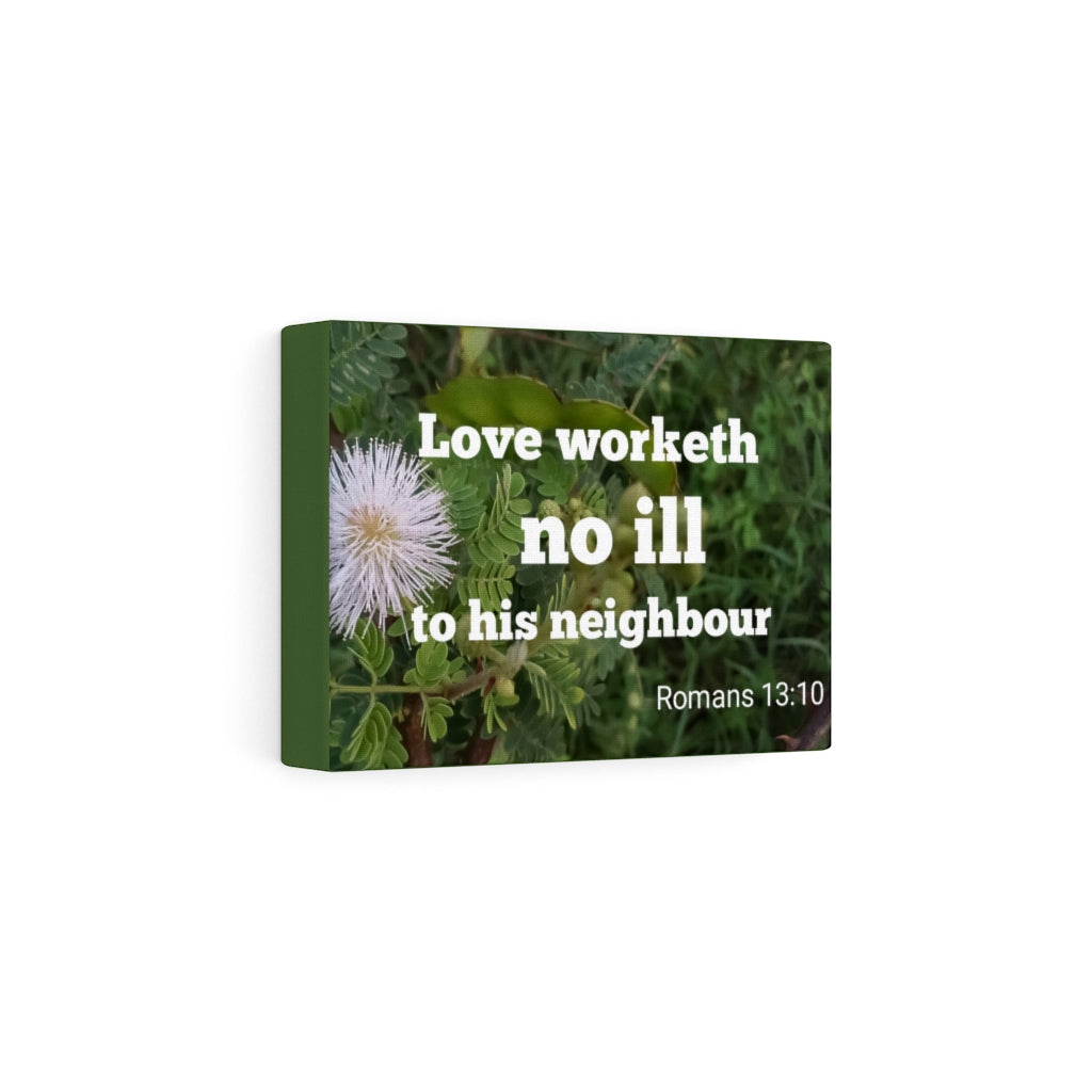Neighbor Romans 13:10 Bible Verse Canvas Christian Wall Art Ready to Hang Unframed-Express Your Love Gifts