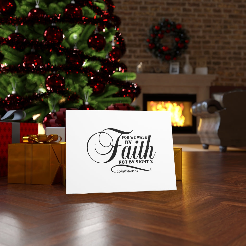 Not By Sight Corinthians 5:7 Bible Verse Canvas Christian Wall Art Ready to Hang Unframed-Express Your Love Gifts
