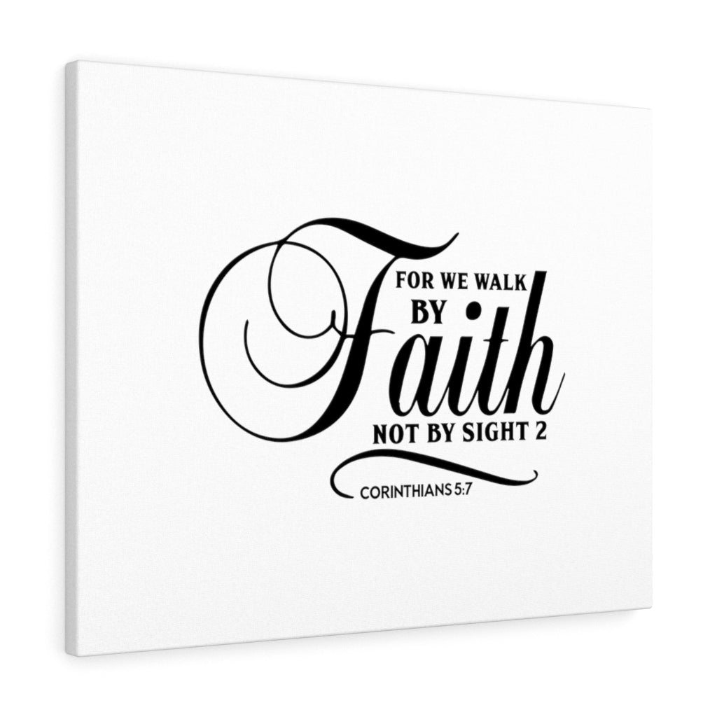 Not By Sight Corinthians 5:7 Bible Verse Canvas Christian Wall Art Ready to Hang Unframed-Express Your Love Gifts