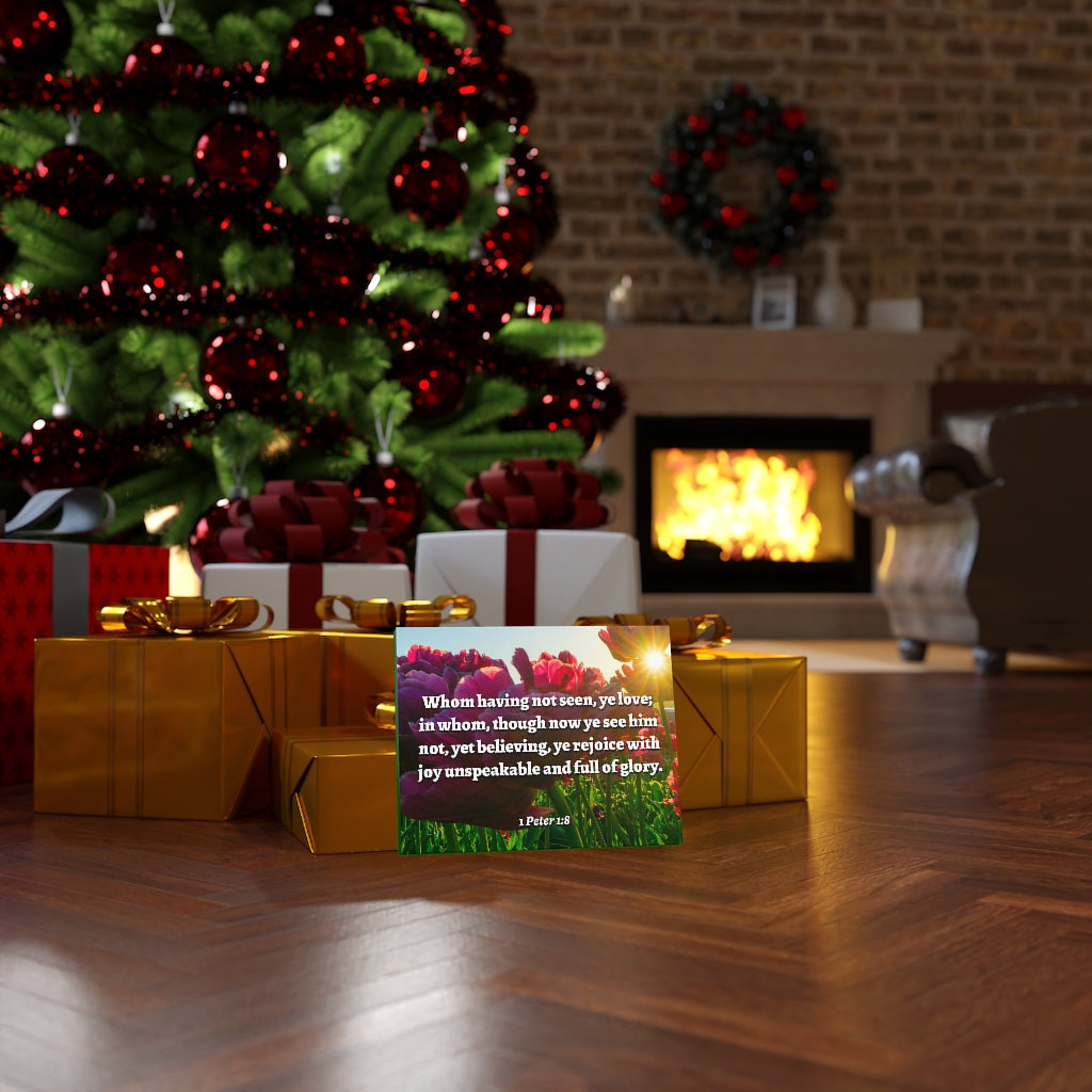 Not Seen 1 Peter 1:8 Bible Verse Canvas Christian Wall Art Ready to Hang Unframed-Express Your Love Gifts