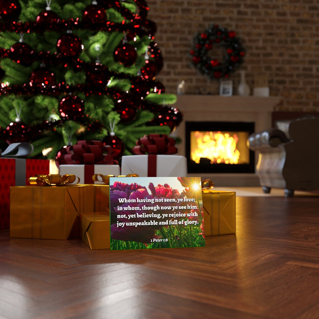 Not Seen 1 Peter 1:8 Bible Verse Canvas Christian Wall Art Ready to Hang Unframed-Express Your Love Gifts