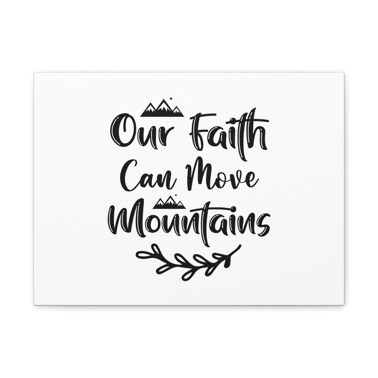 Our Faith Can Move Mountains Matthew 17:20 Christian Wall Art Bible Verse Print Ready to Hang Unframed-Express Your Love Gifts