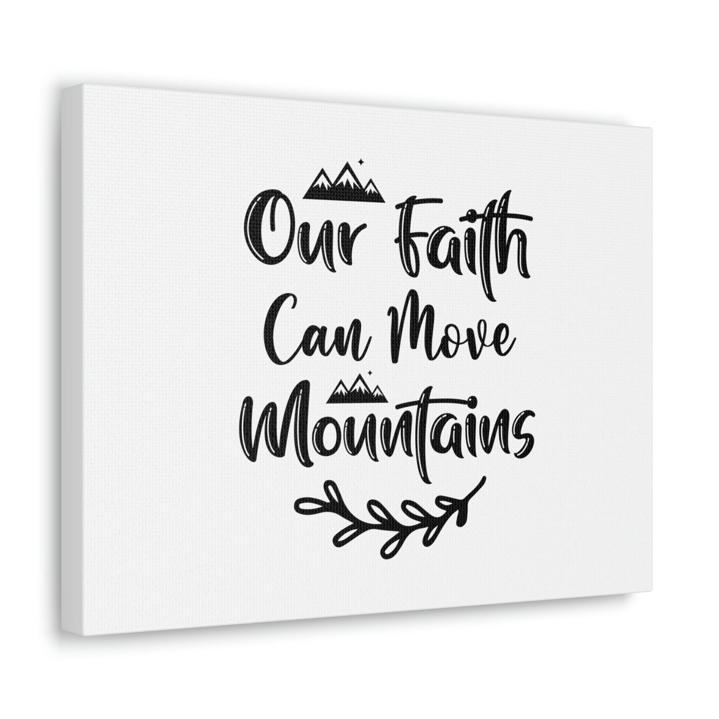 Our Faith Can Move Mountains Matthew 17:20 Christian Wall Art Bible Verse Print Ready to Hang Unframed-Express Your Love Gifts