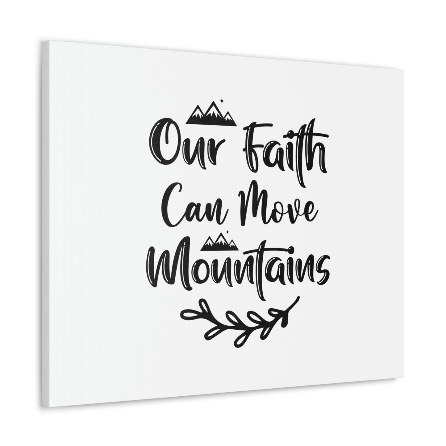 Our Faith Can Move Mountains Matthew 17:20 Christian Wall Art Bible Verse Print Ready to Hang Unframed-Express Your Love Gifts