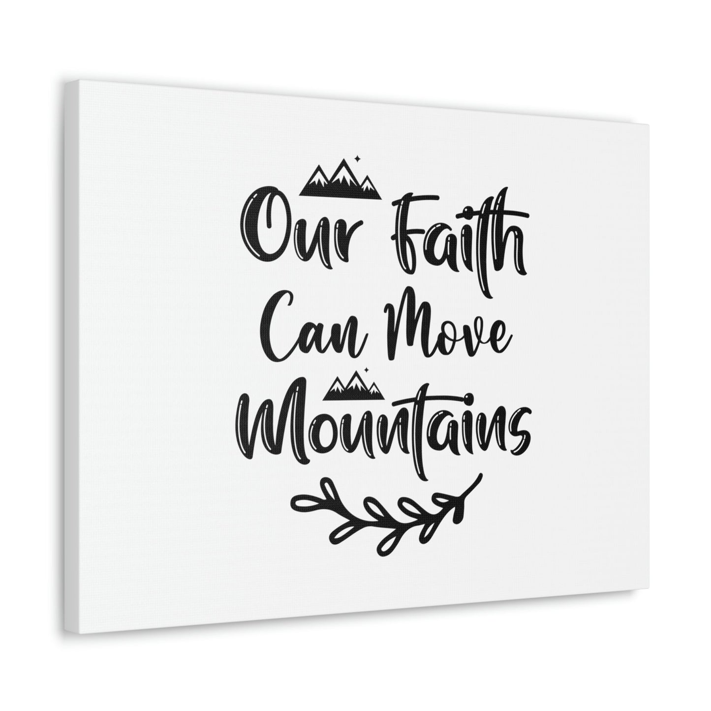 Our Faith Can Move Mountains Matthew 17:20 Christian Wall Art Bible Verse Print Ready to Hang Unframed-Express Your Love Gifts