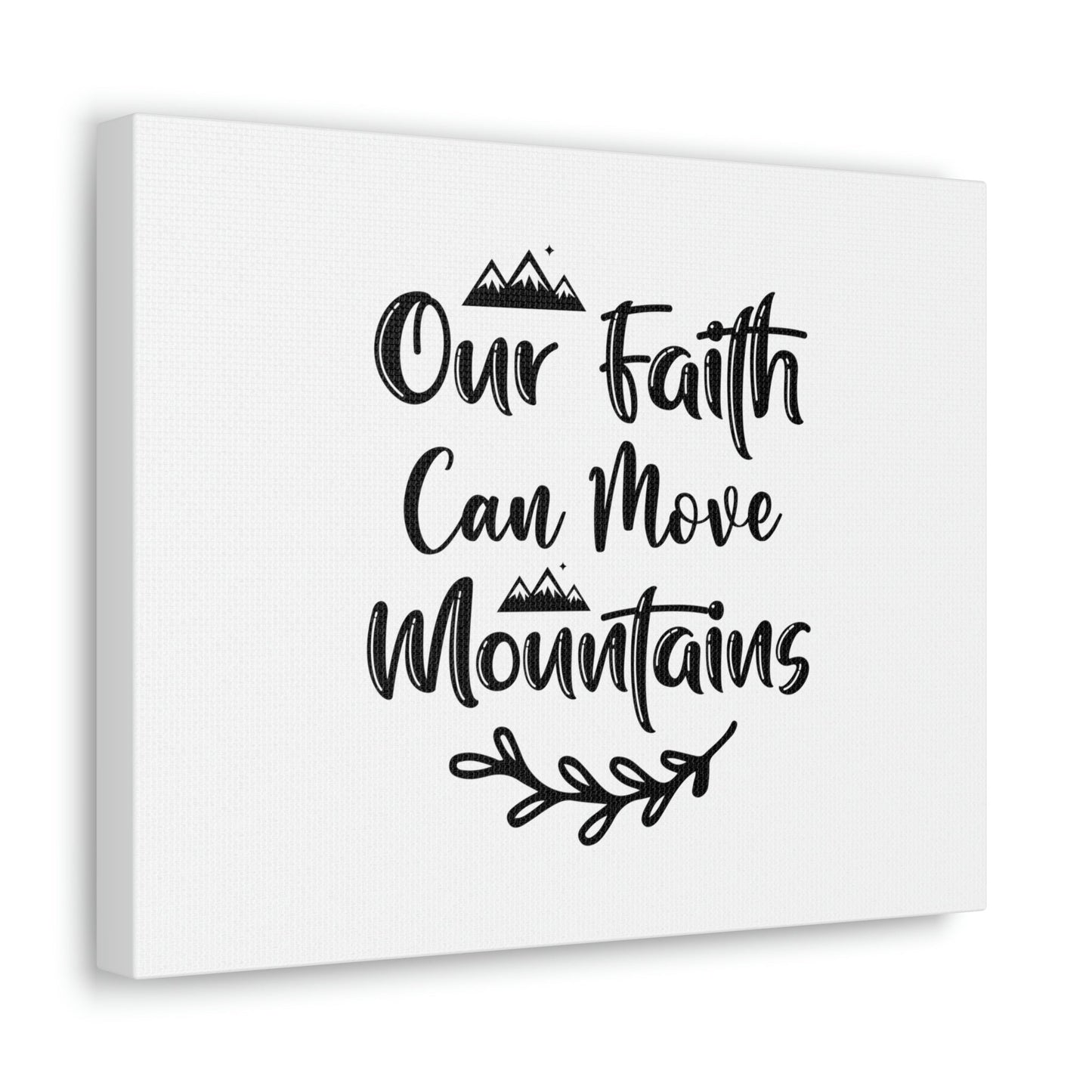 Our Faith Can Move Mountains Matthew 17:20 Christian Wall Art Bible Verse Print Ready to Hang Unframed-Express Your Love Gifts