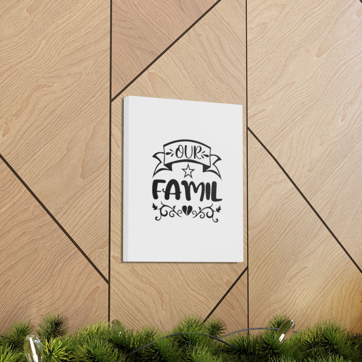 Our Family 1 John 4:20 Christian Wall Art Bible Verse Print Ready to Hang Unframed-Express Your Love Gifts