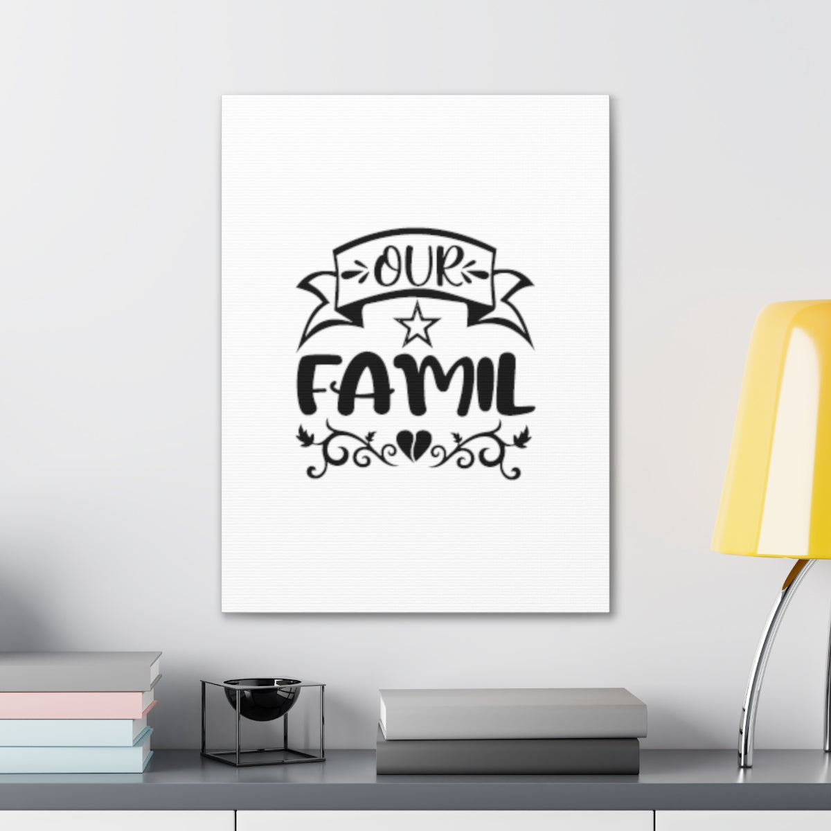 Our Family 1 John 4:20 Christian Wall Art Bible Verse Print Ready to Hang Unframed-Express Your Love Gifts
