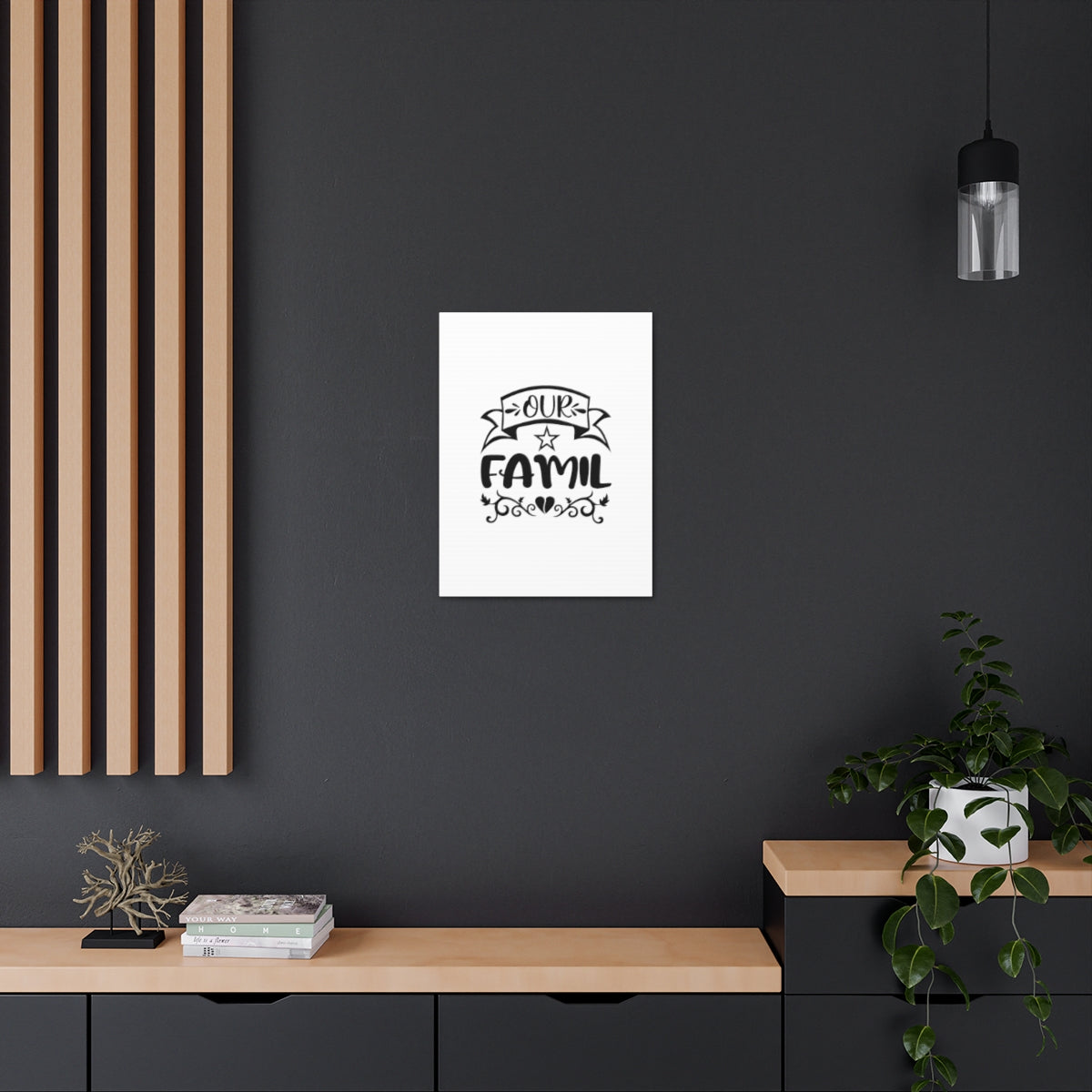 Our Family 1 John 4:20 Christian Wall Art Bible Verse Print Ready to Hang Unframed-Express Your Love Gifts