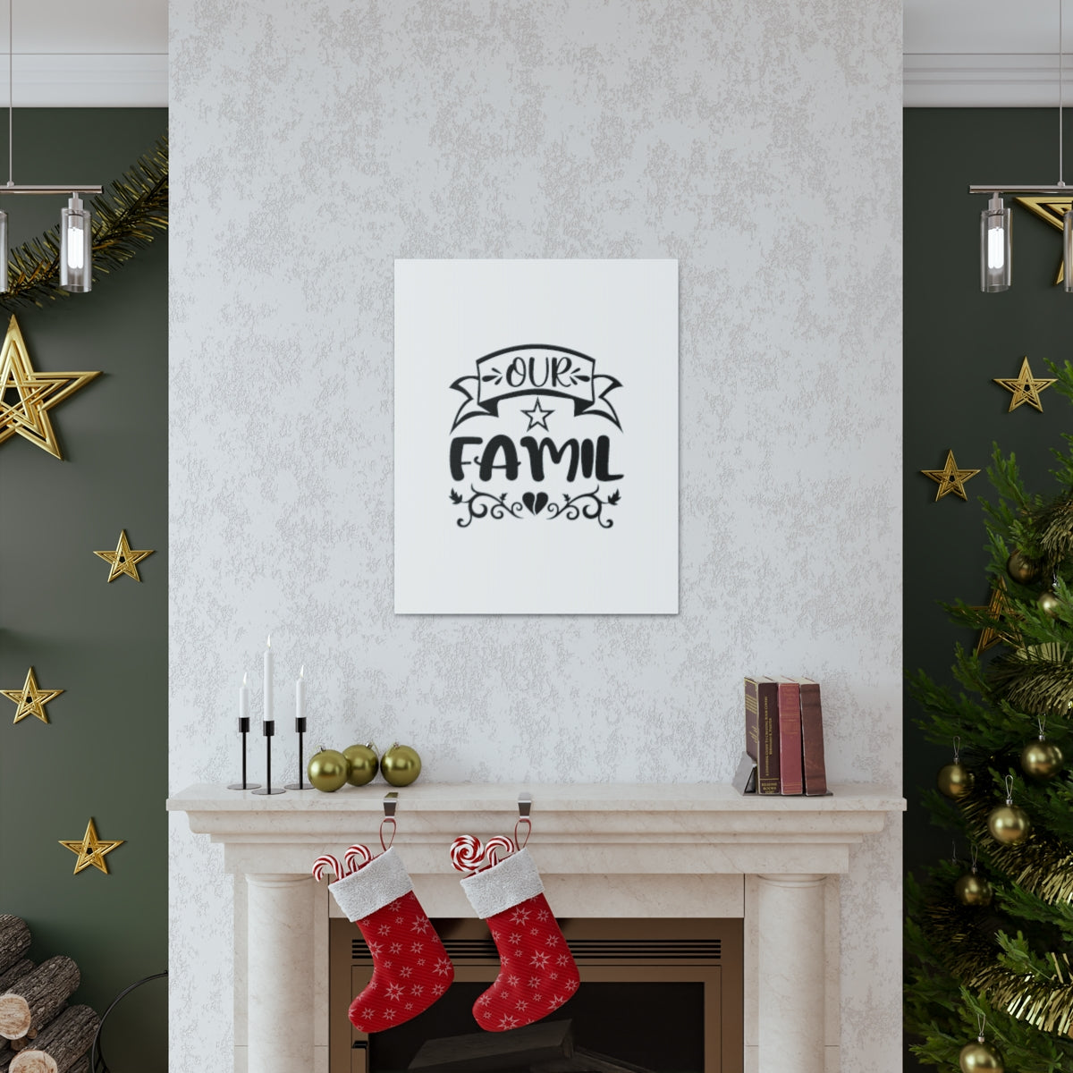 Our Family 1 John 4:20 Christian Wall Art Bible Verse Print Ready to Hang Unframed-Express Your Love Gifts