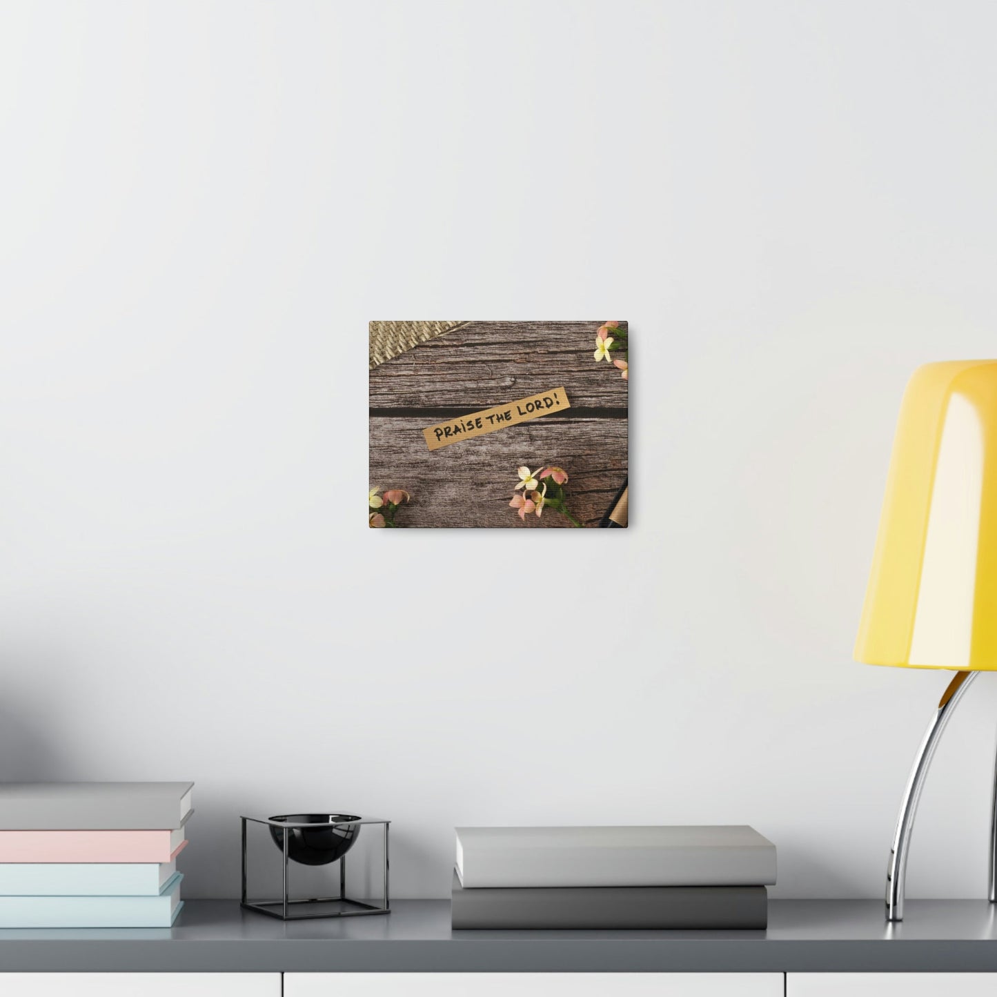 Praise The Lord Psalm 150:6 Wood Bible Verse Canvas Christian Wall Art Ready to Hang Unframed-Express Your Love Gifts