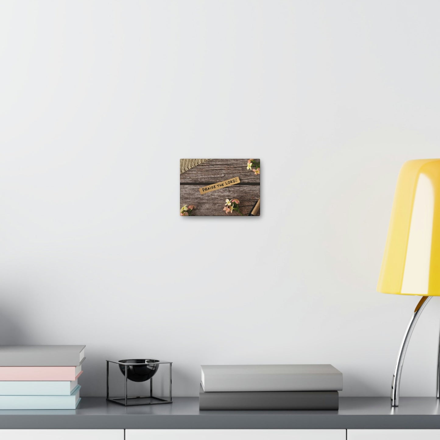 Praise The Lord Psalm 150:6 Wood Bible Verse Canvas Christian Wall Art Ready to Hang Unframed-Express Your Love Gifts