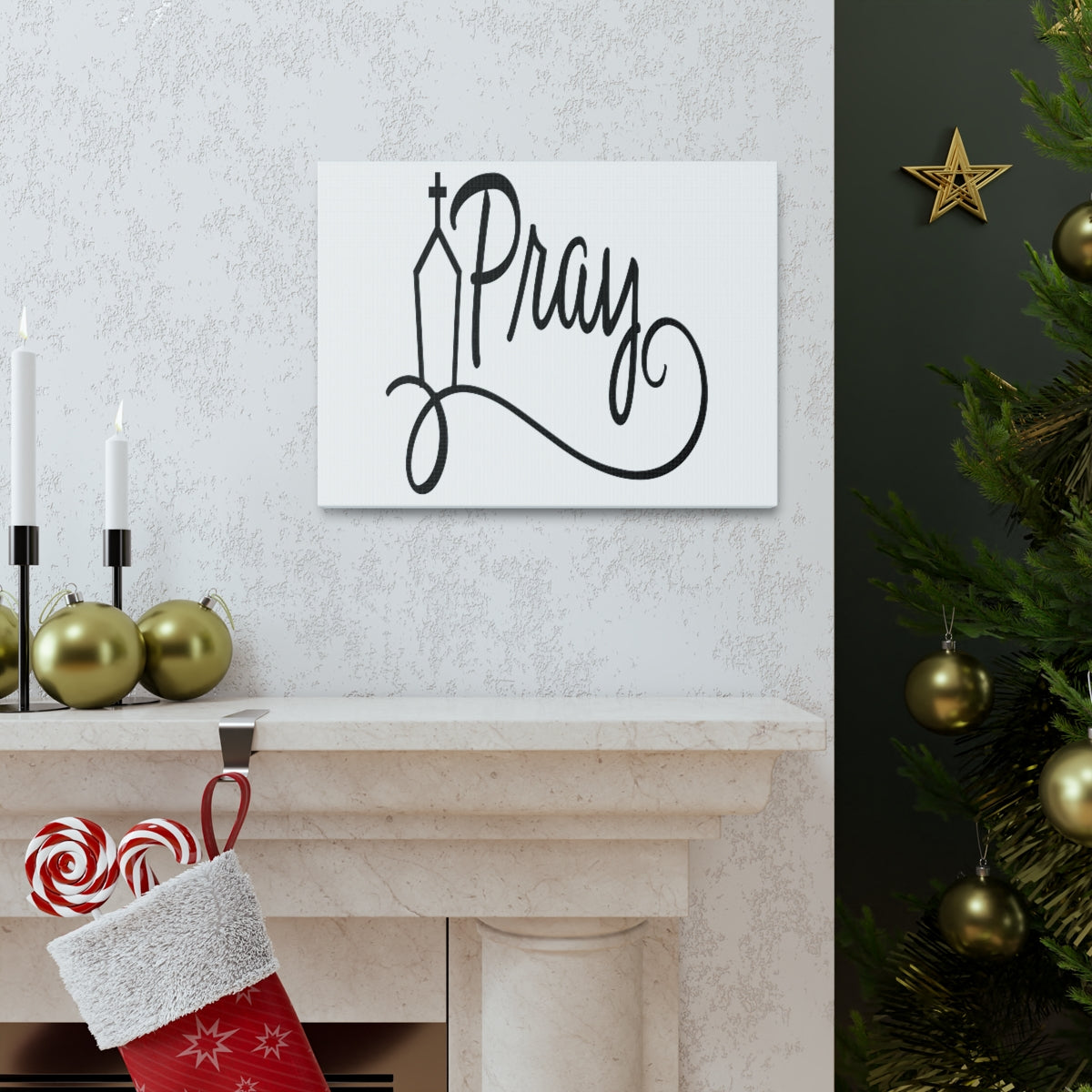 Scripture Walls Pray Church 1 Thessalonians 5:16-18 Christian Wall Art Print Ready to Hang Unframed-Express Your Love Gifts