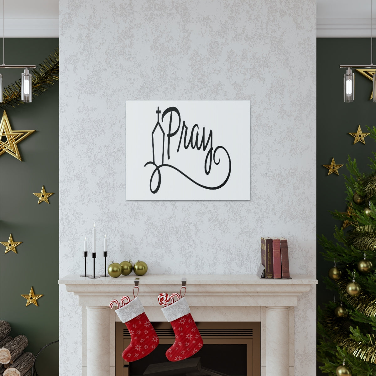 Scripture Walls Pray Church 1 Thessalonians 5:16-18 Christian Wall Art Print Ready to Hang Unframed-Express Your Love Gifts