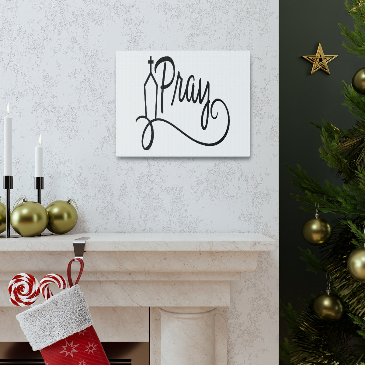 Scripture Walls Pray Church 1 Thessalonians 5:16-18 Christian Wall Art Print Ready to Hang Unframed-Express Your Love Gifts