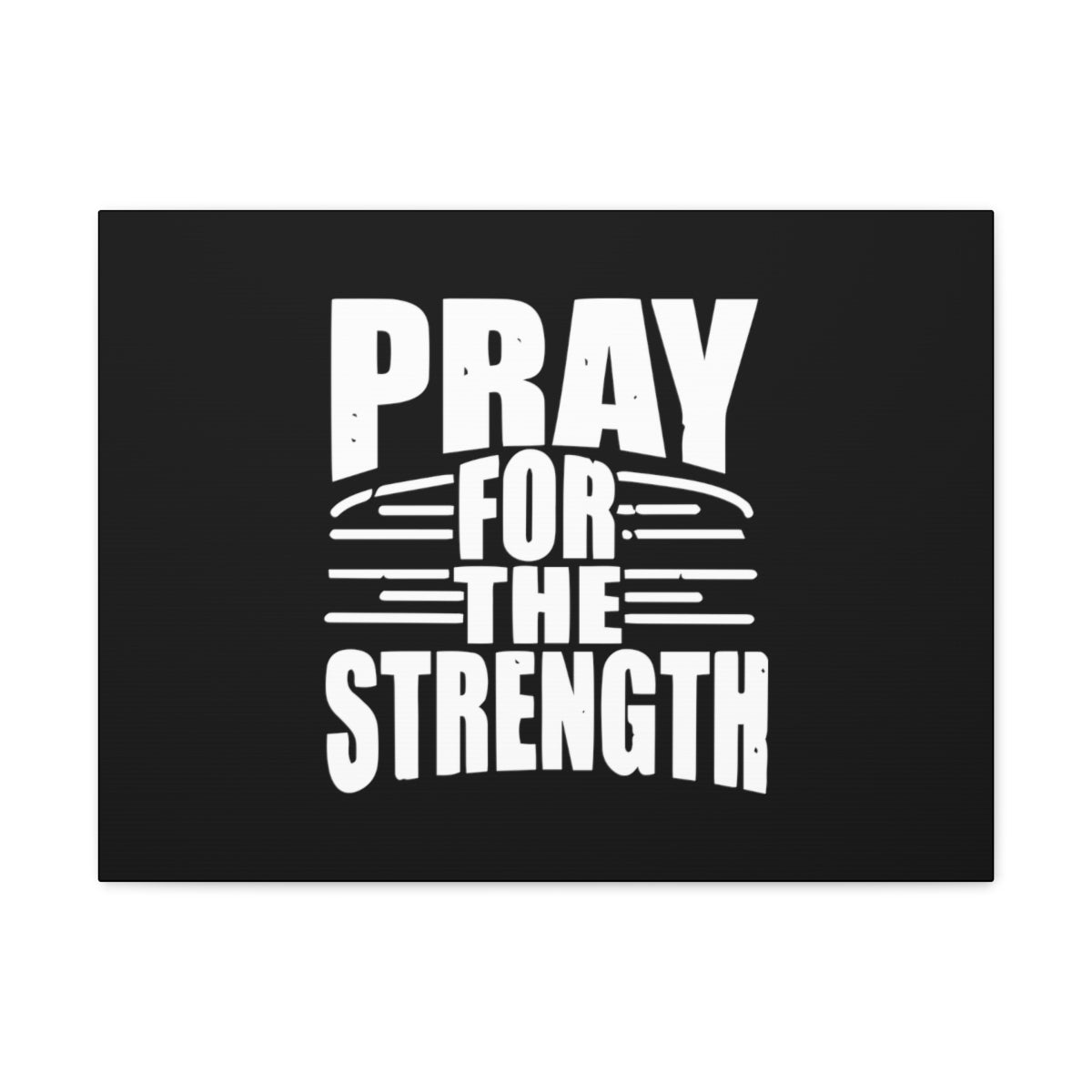 Pray For The Strength Isaiah 41:10 Black Christian Wall Art Bible Verse Print Ready to Hang Unframed-Express Your Love Gifts