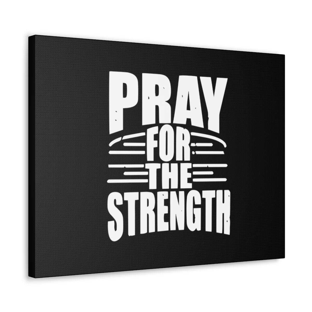 Pray For The Strength Isaiah 41:10 Black Christian Wall Art Bible Verse Print Ready to Hang Unframed-Express Your Love Gifts