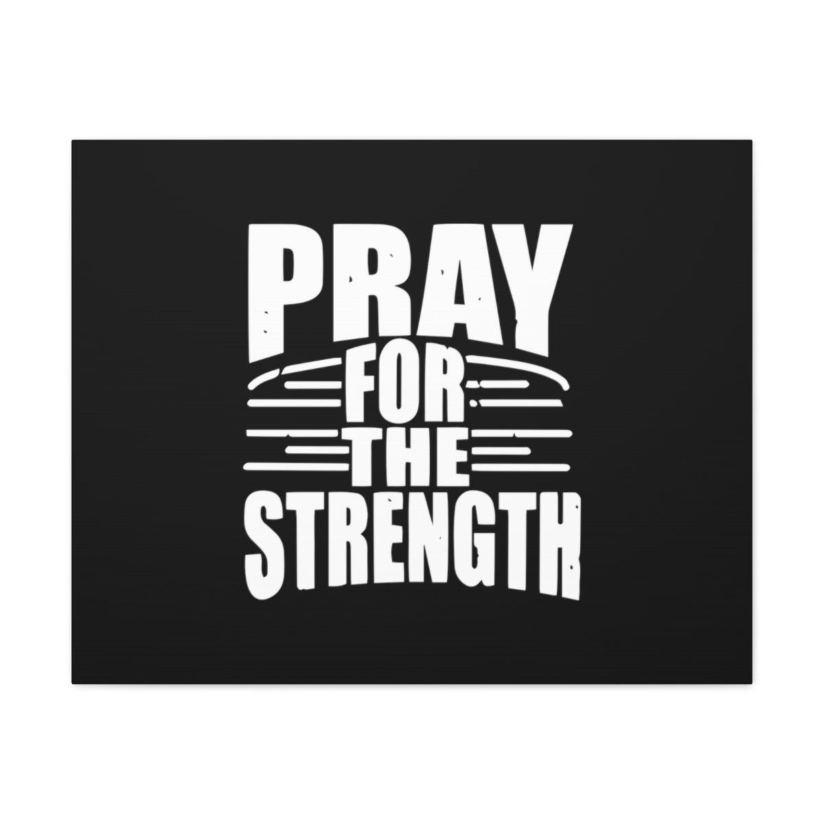 Pray For The Strength Isaiah 41:10 Black Christian Wall Art Bible Verse Print Ready to Hang Unframed-Express Your Love Gifts