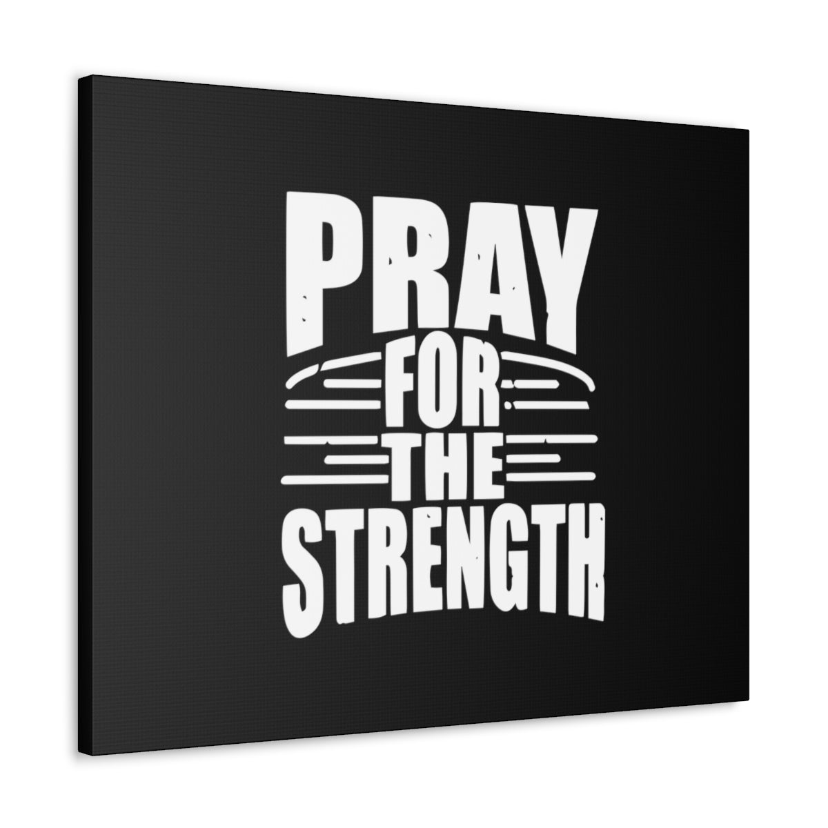 Pray For The Strength Isaiah 41:10 Black Christian Wall Art Bible Verse Print Ready to Hang Unframed-Express Your Love Gifts