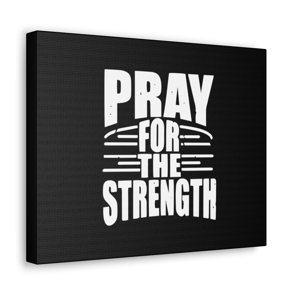 Pray For The Strength Isaiah 41:10 Black Christian Wall Art Bible Verse Print Ready to Hang Unframed-Express Your Love Gifts