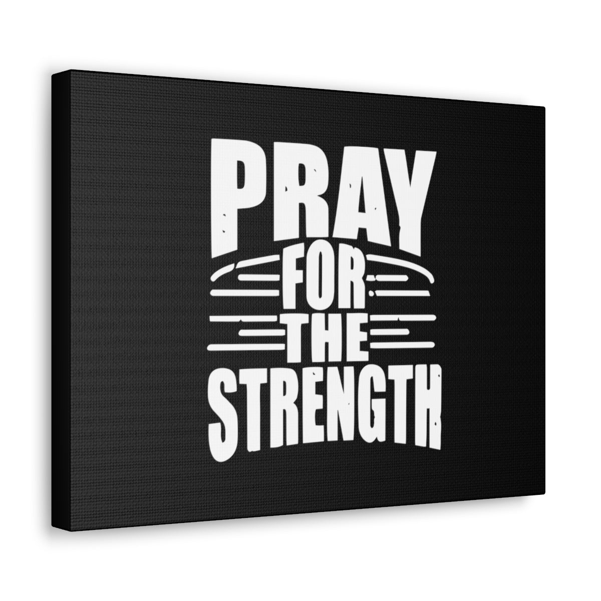 Pray For The Strength Isaiah 41:10 Black Christian Wall Art Bible Verse Print Ready to Hang Unframed-Express Your Love Gifts