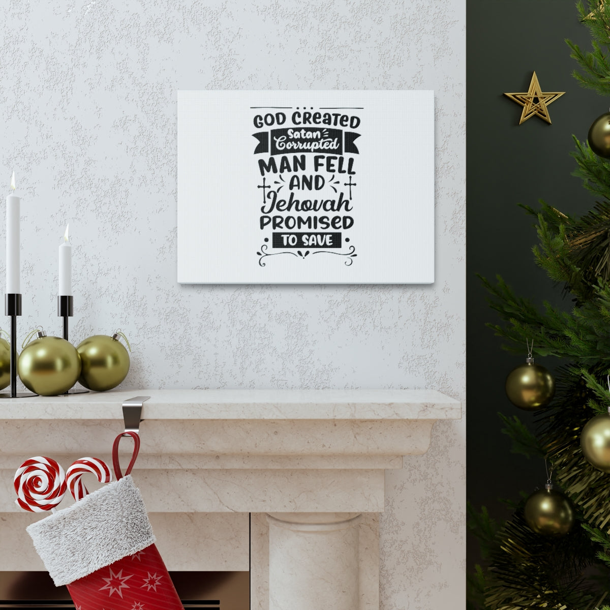 Promised To Save Psalm 116:8 Christian Wall Art Bible Verse Print Ready to Hang Unframed-Express Your Love Gifts