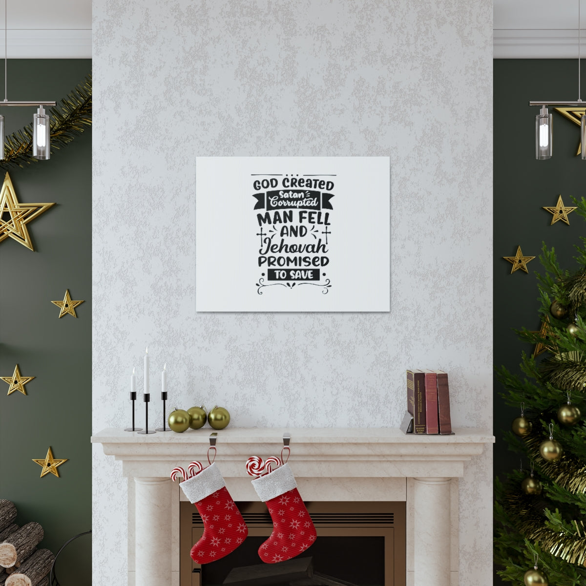Promised To Save Psalm 116:8 Christian Wall Art Bible Verse Print Ready to Hang Unframed-Express Your Love Gifts