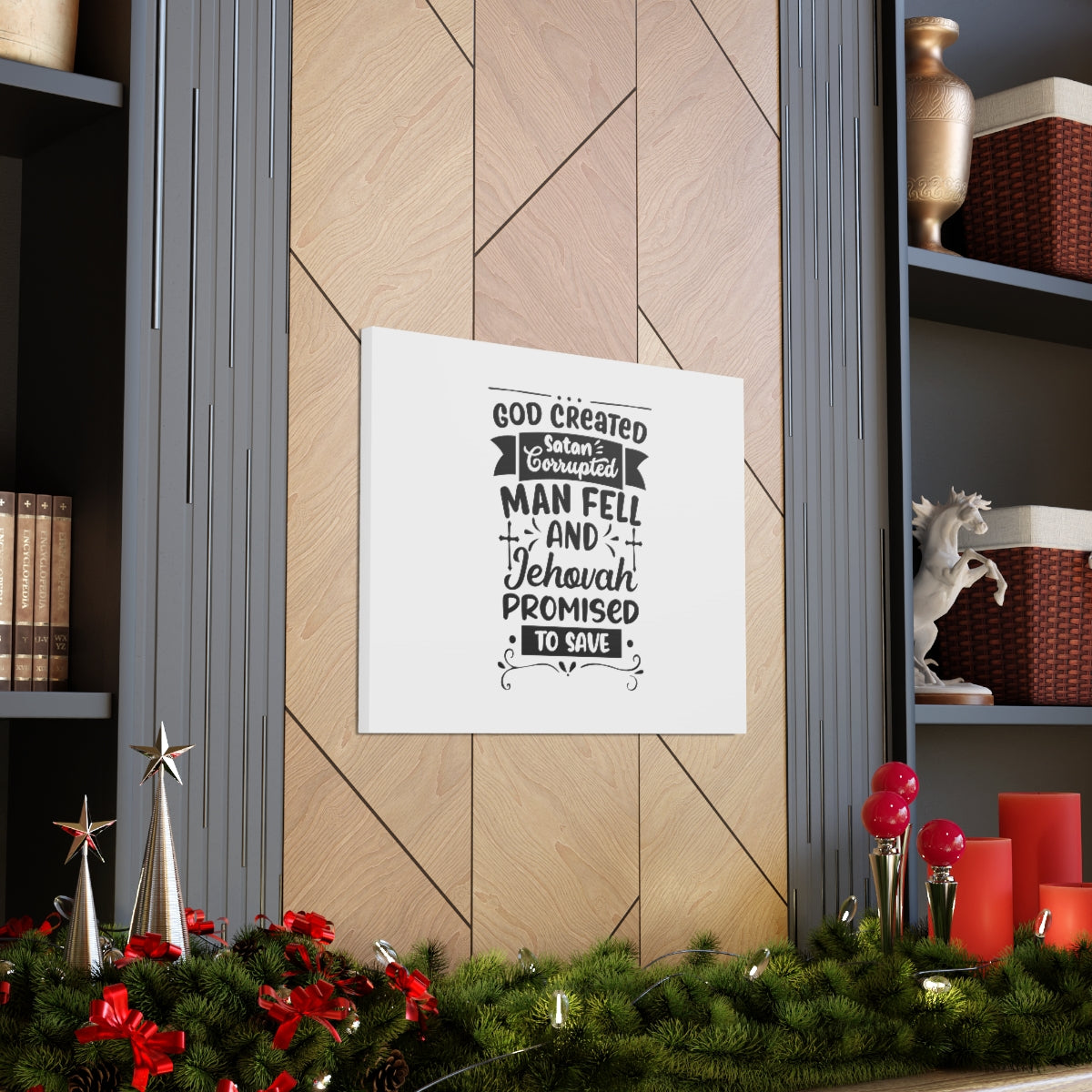 Promised To Save Psalm 116:8 Christian Wall Art Bible Verse Print Ready to Hang Unframed-Express Your Love Gifts